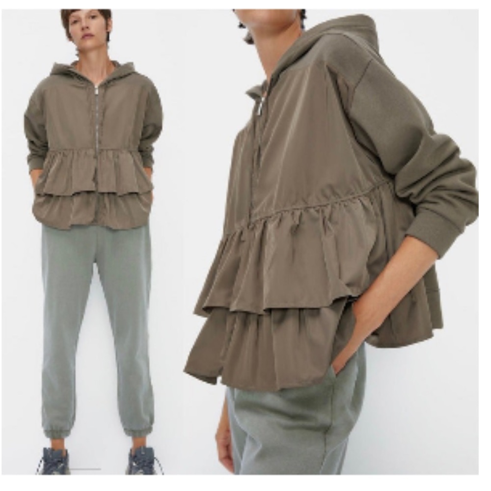 Zara oversized zip up